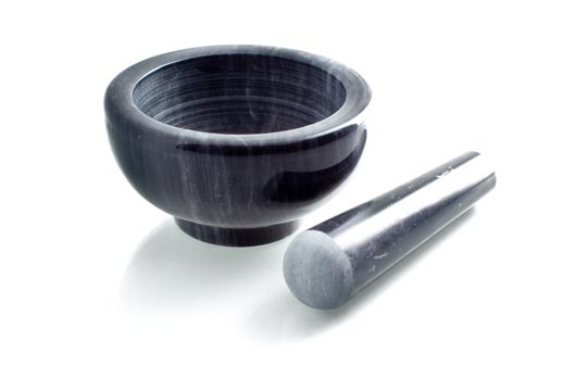 Granite mortar & pestle   4" Diam., 2 3/4" High