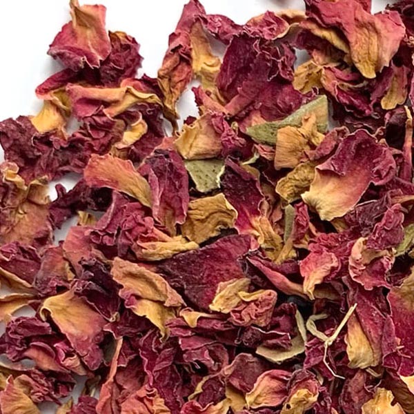 Dried Organic Edible Rose Petals Red